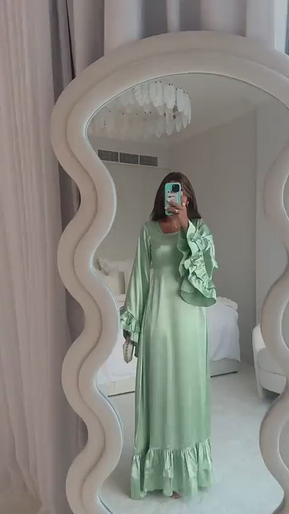 Aya Dress in Mint Green